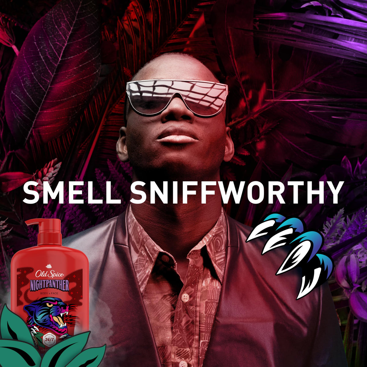 Old Spice Cleansing Body Wash for Men, 3X Defense, 24/7 Shower Fresh with Lasting Scent, 2 in 1 Body and Face Wash, Daily Men’s Wash and Shower Gel, NightPanther Rich Warm Masculine Scent, 33.4 oz Old Spice