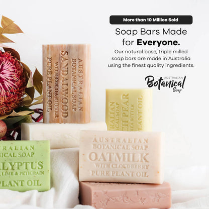 Australian Botanical Soap 6.6 OZ, Pack of 8, Goat Milk Soap Bars with Soya Bean Oil, Enriched with Organic Shea Butter, Suitable for All Skin Types, Packaging May Vary Australian Botanical Soap
