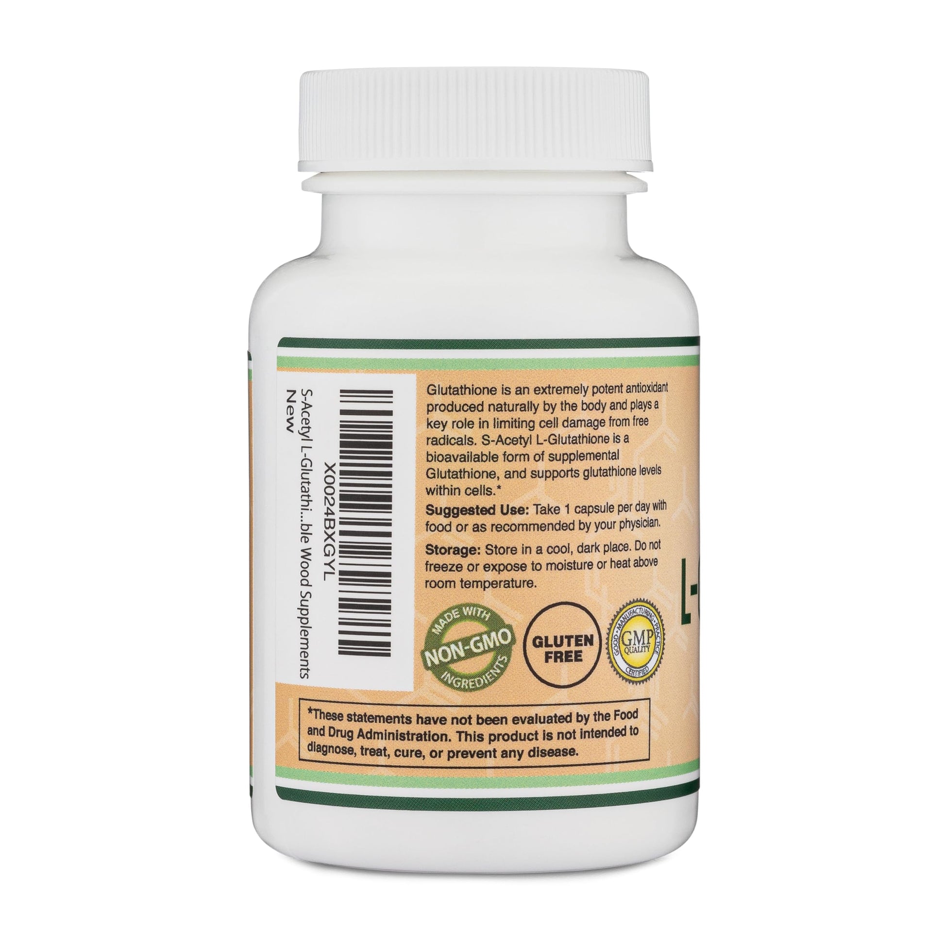 S-Acetyl L-Glutathione Capsules - 100mg, 60 Count (Acetylated Glutathione Antioxidant - More Absorbable Than Glutathione and Liposomal Glutathione, Non-GMO and Gluten Free) by Double Wood Double Wood Supplements buy australia supplements