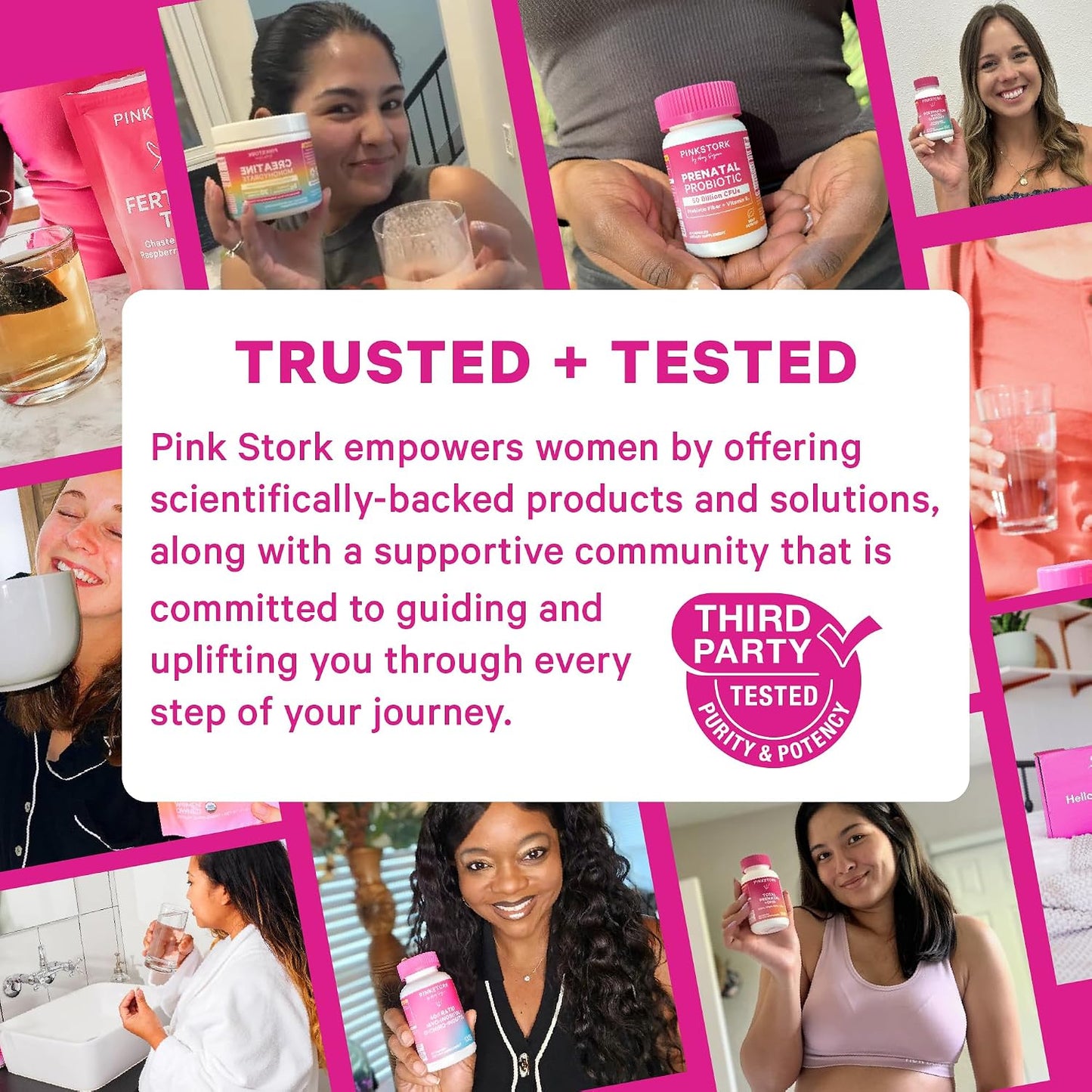 Pink Stork Prenatal Fiber Gummies for Women, 60 Vegan Chews | 3g Prebiotic Inulin from Chicory Root, Natural Pregnancy & Postpartum, Eases Occasional Constipation