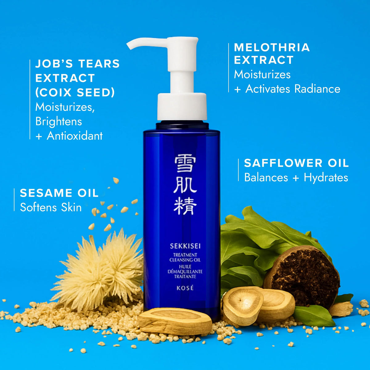 SEKKISEI Treatment Cleansing Oil Makeup Remover, 5.4 oz SEKKISEI
