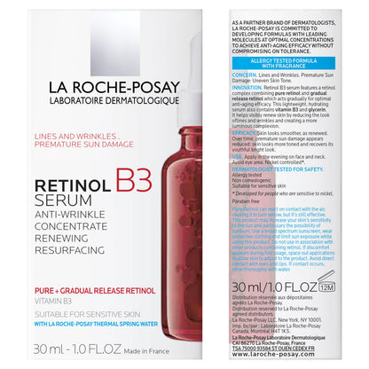 La Roche-Posay Retinol Face Serum with Niacinamide & Hyaluronic Acid, 1oz La Roche-Posay