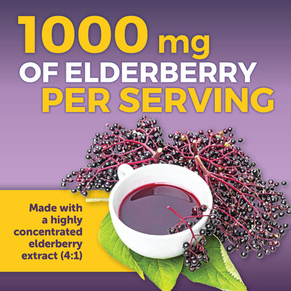 Viva Naturals Elderberry with Vitamin C and Zinc for Adults - 5 in 1 Sambucus Black Elderberry Capsules with Vitamin D3 5000 IU Immunity Supplement Viva Naturals