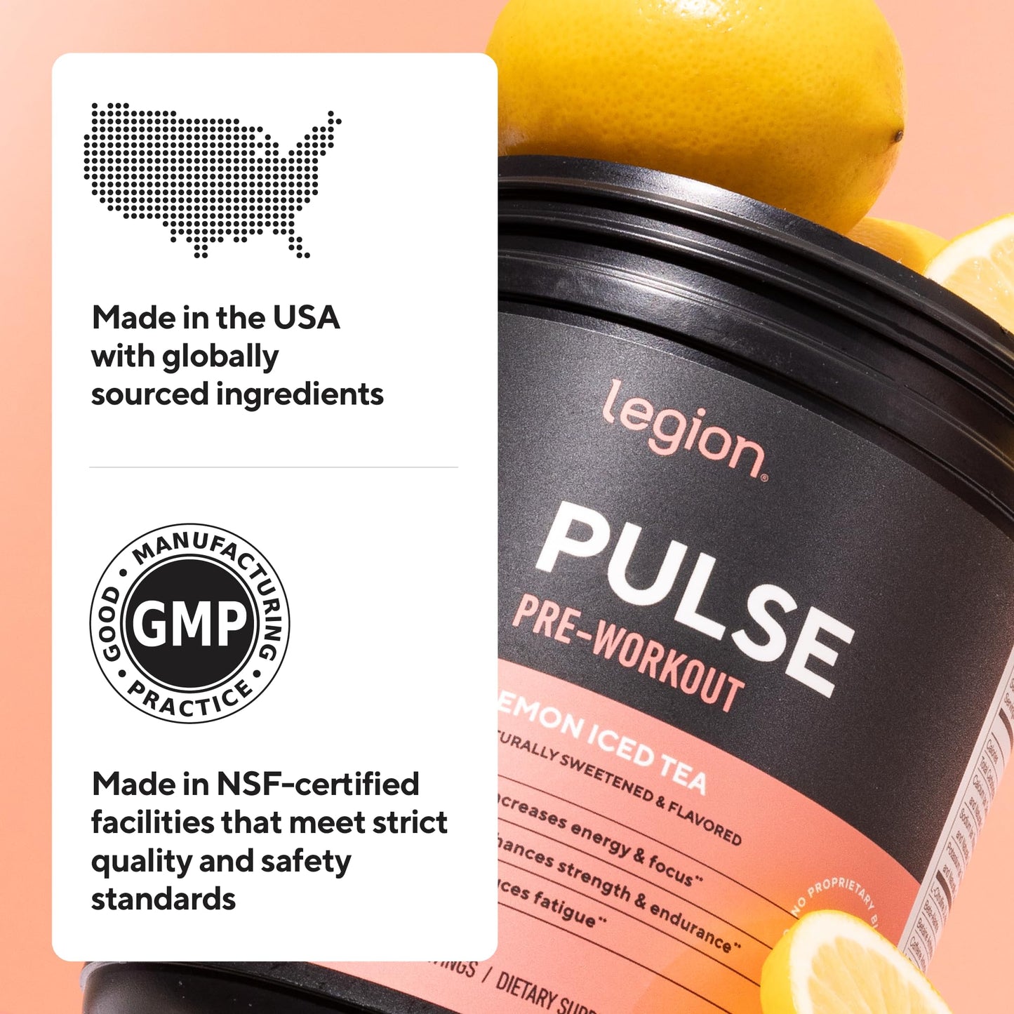LEGION Pulse Pre Workout Supplement - All Natural Nitric Oxide Preworkout Drink to Boost Energy, Creatine Free, Naturally Sweetened, Beta Alanine, Citrulline, Alpha GPC (Fruit Punch)