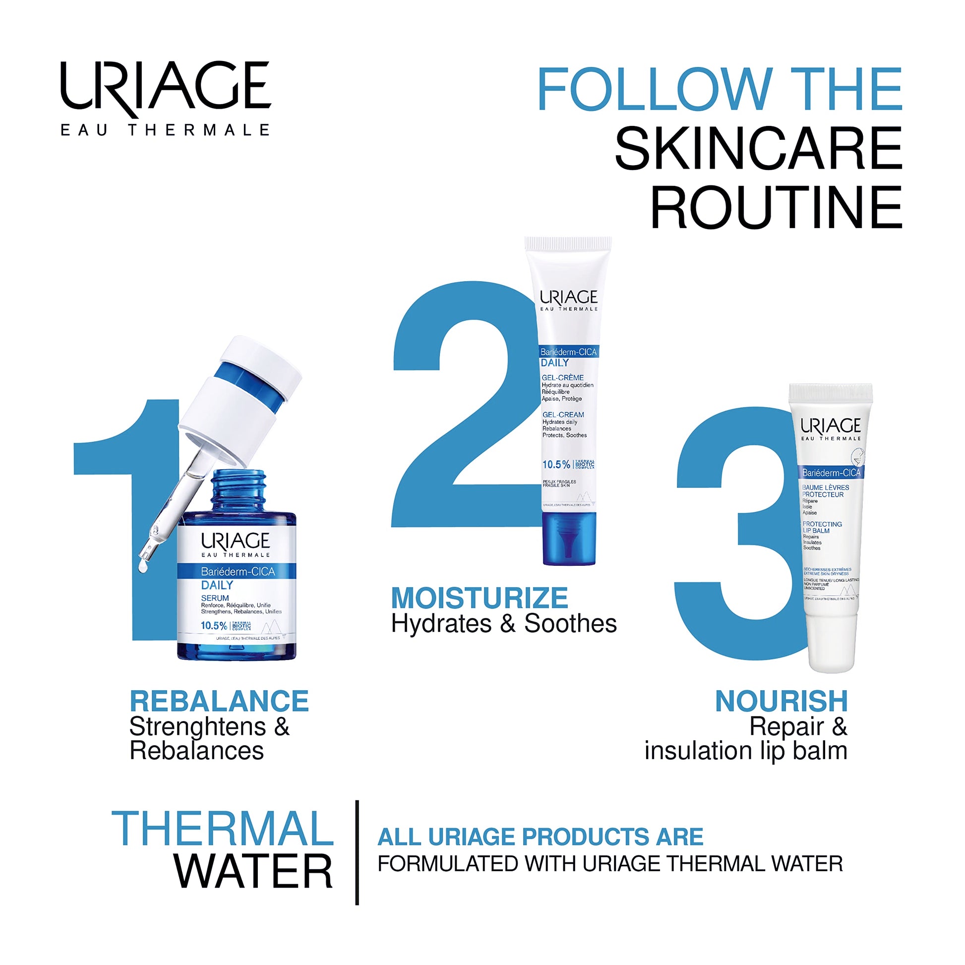 Uriage Bariéderm-cica Daily Serum 1 fl.oz. | Anti-Aging Face Serum that Prevents Fine Uriage buy australia supplements