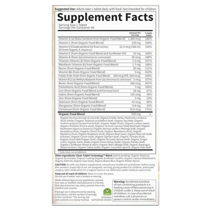 Garden of Life Prenatal Vitamins for Women, Organics Folate for Energy & Healthy Fetal Development, Non-constipating Iron, Vitamin C, B6, B12, D3, Non-GMO, Gluten-Free, Vegan, 90 Day Supply Gsupps Australia