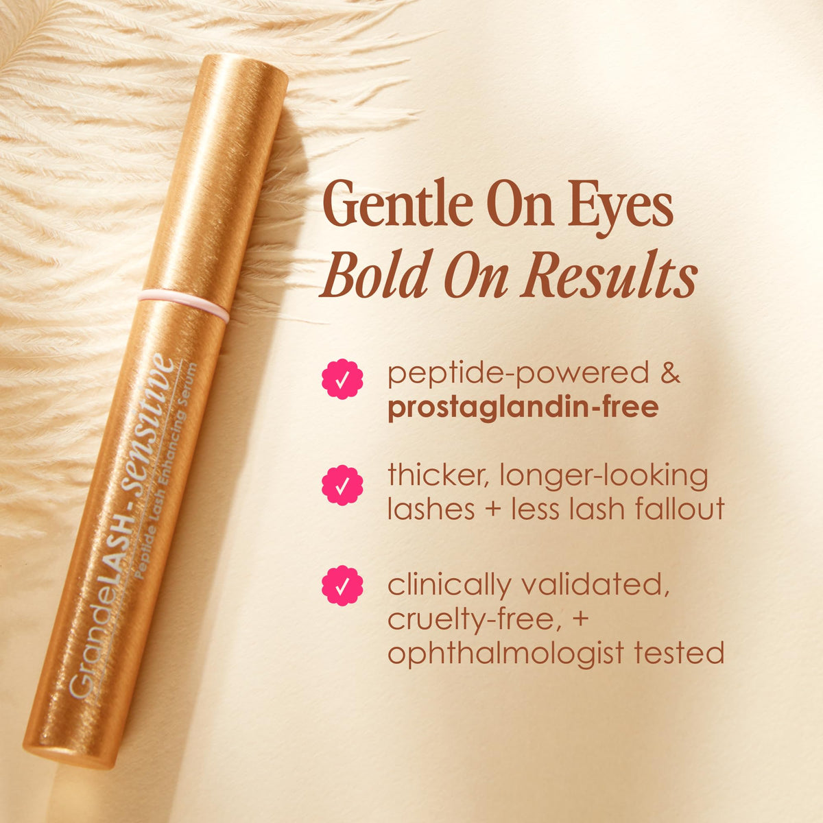 Grande Cosmetics GrandeLASH-Sensitive Lash Enhancing Serum, Travel Size Grande Cosmetics