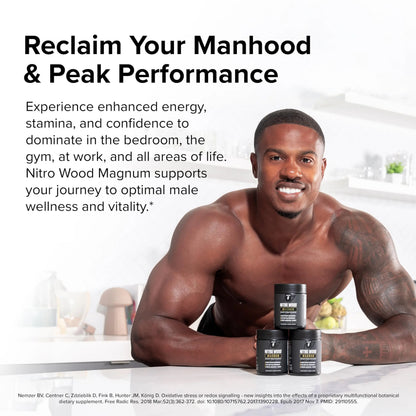 InnoSupps Nitro Wood Magnum – Nitric Oxide Booster for Men – Supports Blood Flow, Circulation & Male Performance – Stamina, Endurance & Size Support – 60 Veg Capsules InnoSupps