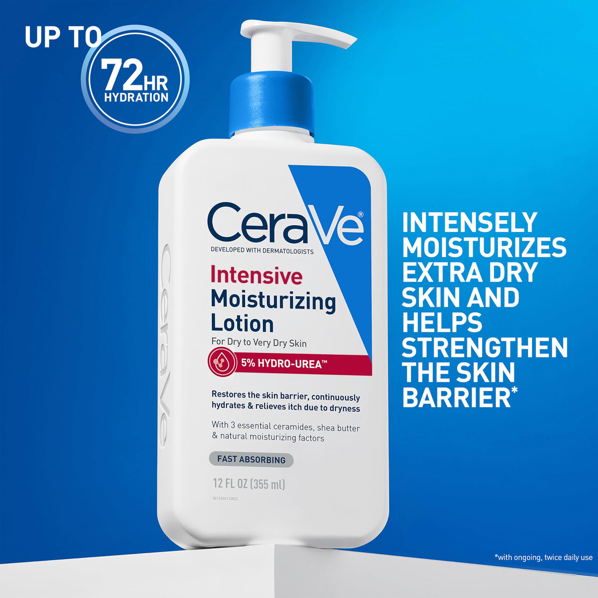 CeraVe Intensive Moisturizing Lotion, Shea Butter Body Lotion, 16oz CeraVe