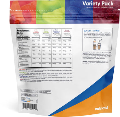 Nutricost Electrolytes Complex, Variety Pack Flavored, 40 Stickpacks - Advanced Hydration Complex Nutricost