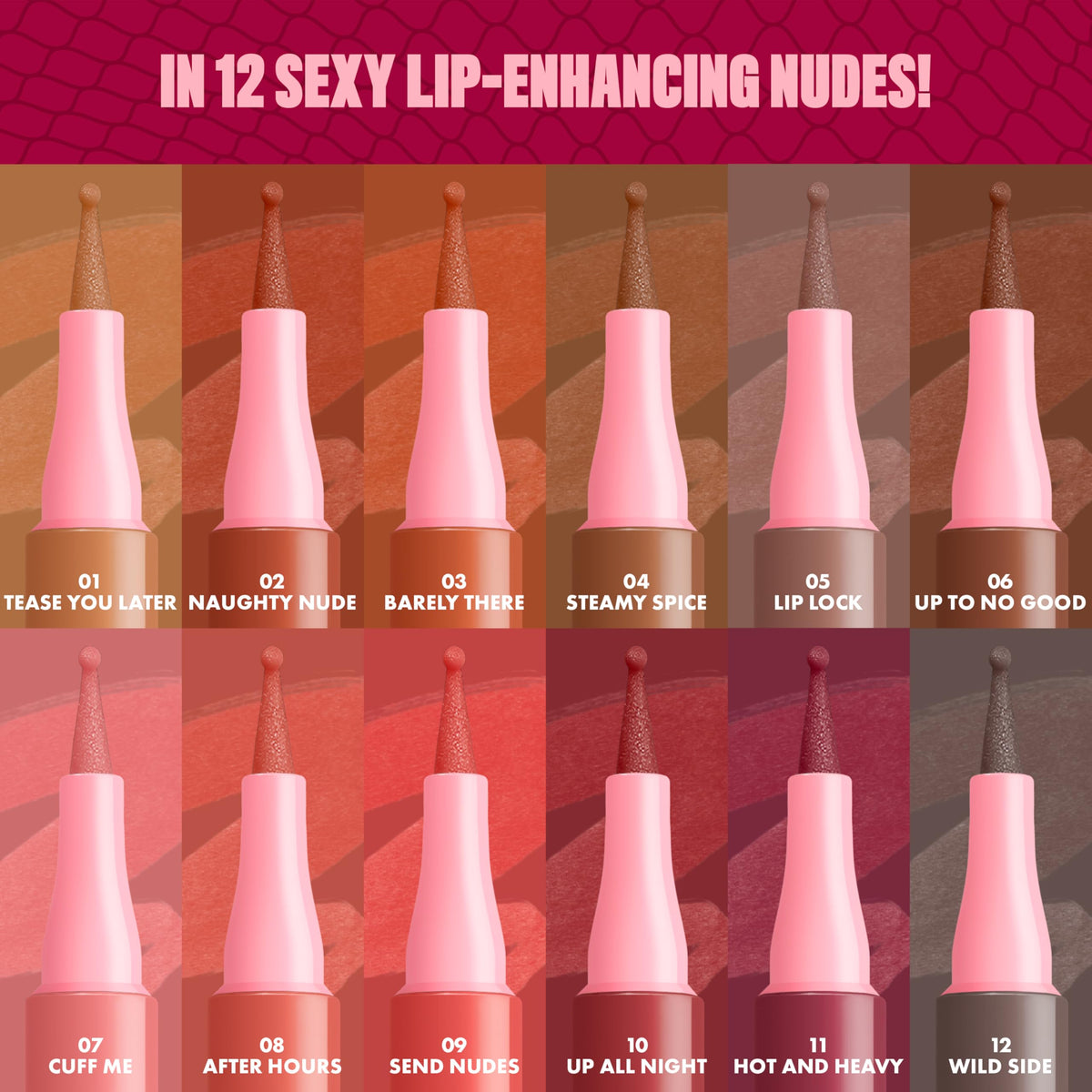 NYX PROFESSIONAL MAKEUP Lip Lingerie Liner Stain, Seamless Make Up with All-Day Stain, Waterproof Lip Stain Finish - Cuff Me NYX PROFESSIONAL MAKEUP