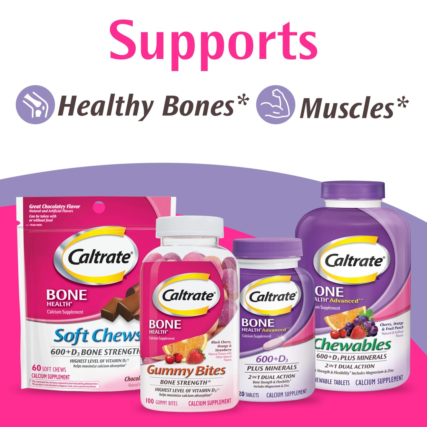 Caltrate Minis 600 Plus D3 Plus Minerals Calcium and Vitamin D Supplement Tablets, Bone Health and Mineral Supplement for Adults - 150 Count Caltrate