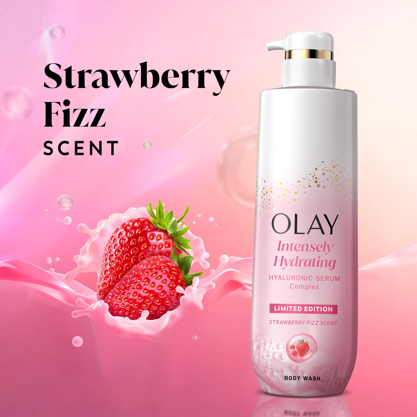 Olay Body Wash for Women, Intensely Hydrating, Pro-Hyaluronic Acid Serum Complex Olay