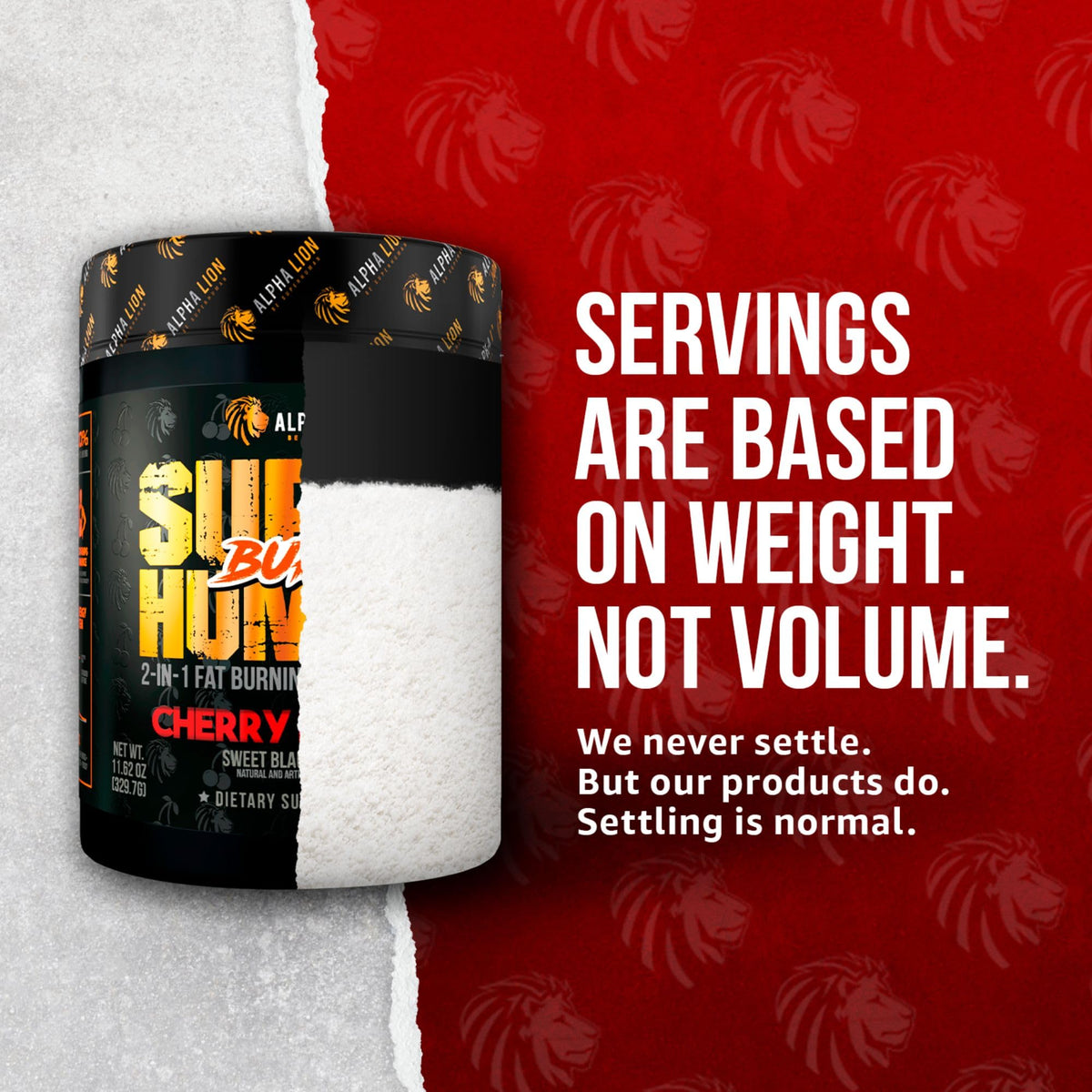 ALPHA LION Superhuman Burn – 2 in 1 Metabolism Booster Pre Workout and Thermogenic Burner for Men – Appetite Suppressant ALPHA LION
