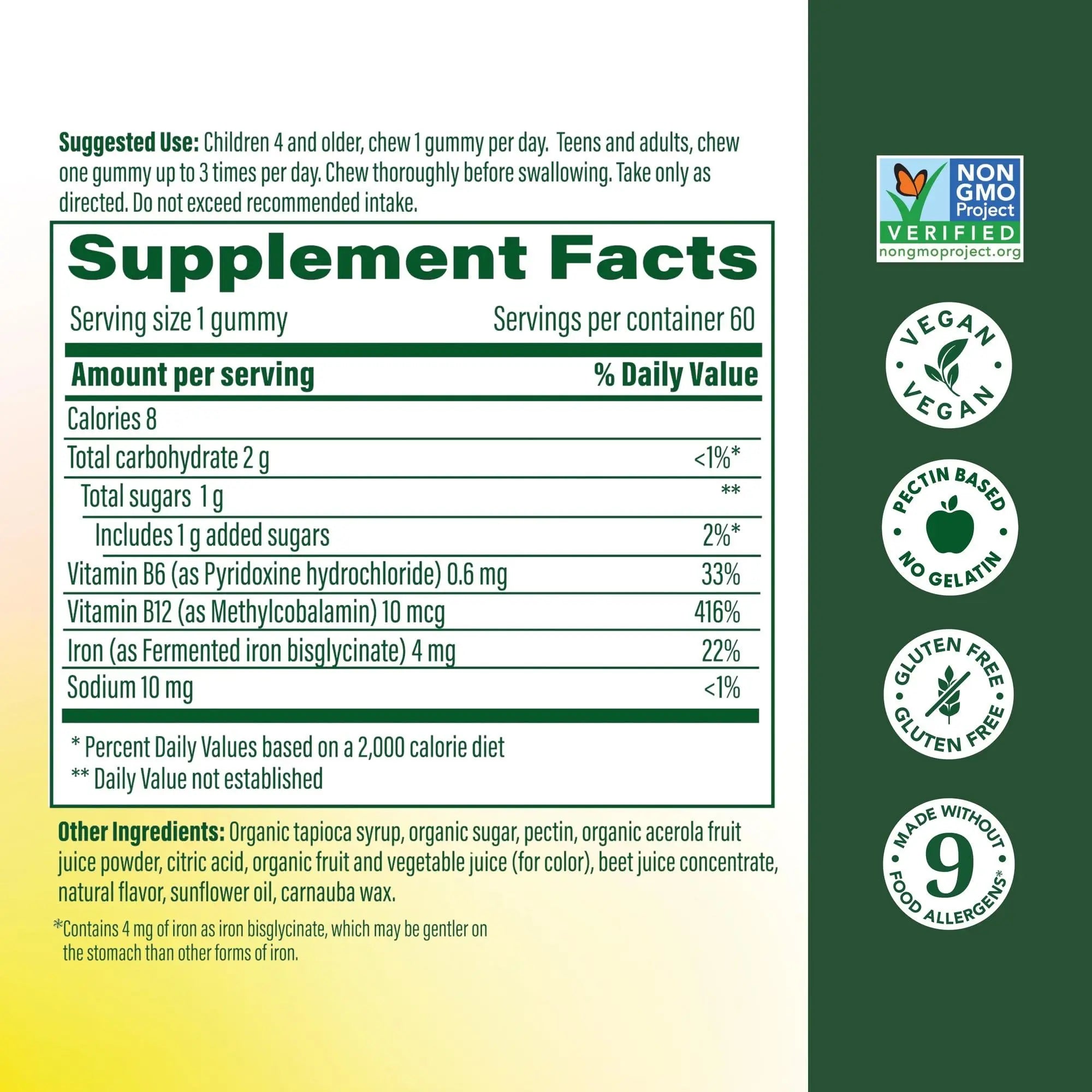 Megafood Iron Energy Gummies, Iron Supplement for Women, Men, Teens & Kids with Vitamin B12 & B6, Vitamins MegaFood buy australia supplements