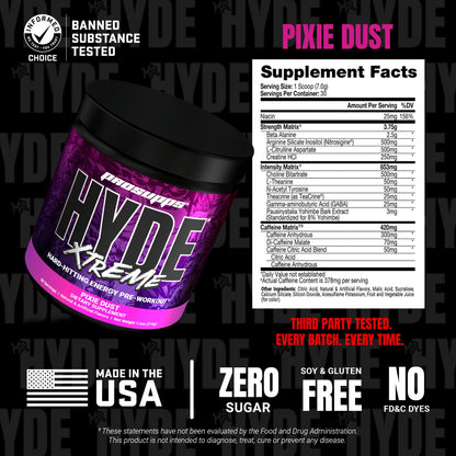 ProSupps Mr. Hyde Xtreme Pre Workout Powder with Creatine, Beta Alanine & Caffeine – Extreme Energy, Pumps, Focus & Performance - Fitness & Gym Supplements for Men & Women (Watermelon, 30 Servings)