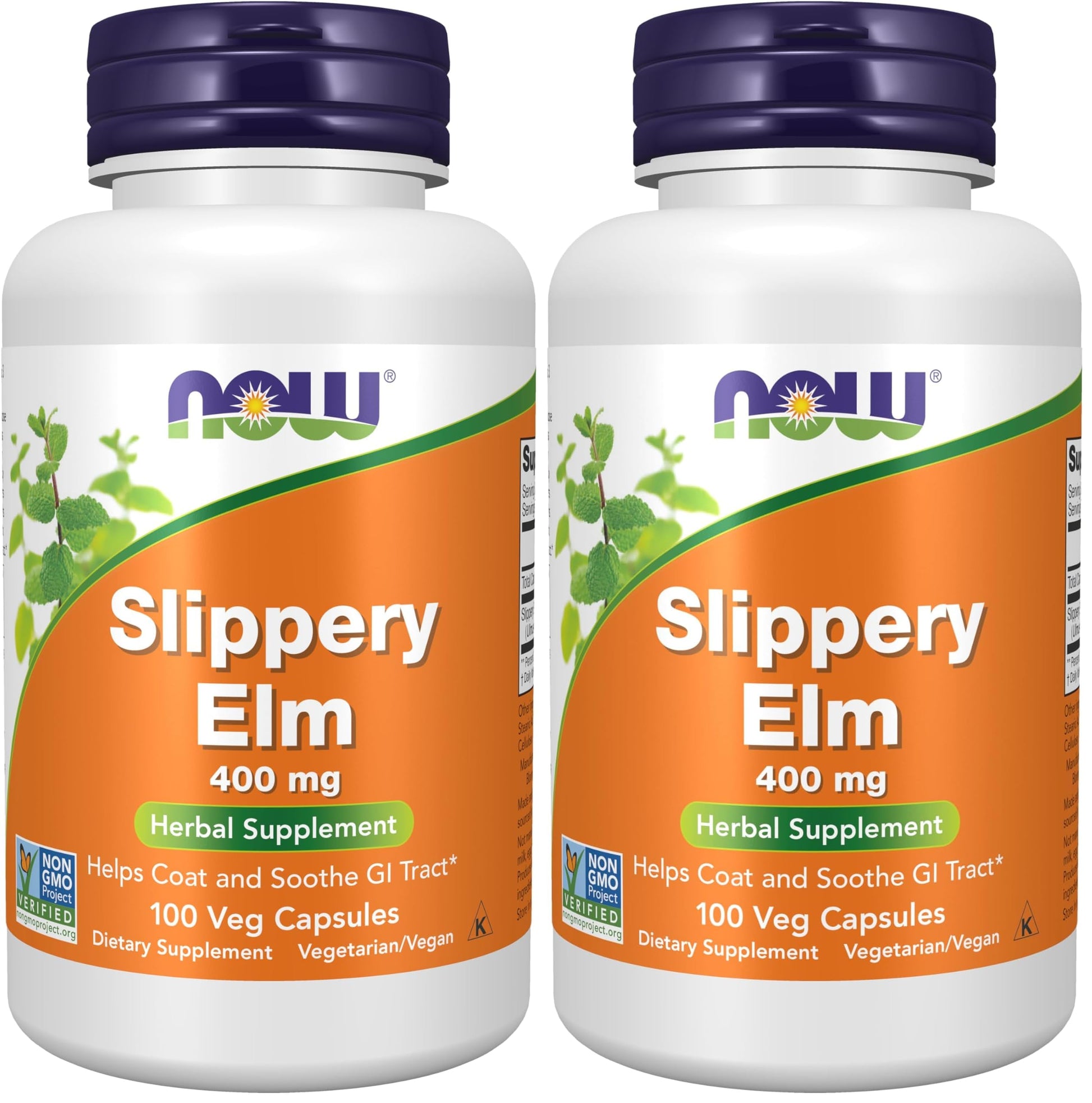 Now Foods Slippery Elm, 100 Caps 400 mg Gsupps Australia