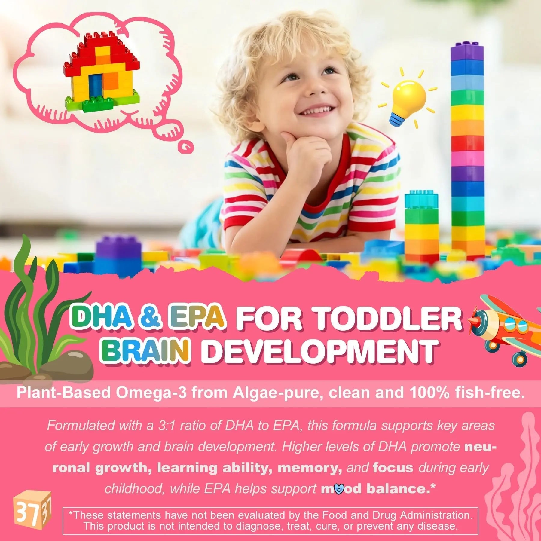 Organic Toddler Multivitamin Gummies + Omega-3 (DHA/EPA), Postbiotics | kids 2+ multivitamin | Vitamins A C D3 Methyl B12 Folate Zinc EnvyCure buy australia supplements