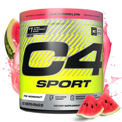 Cellucor C4 Sport Pre Workout Powder - NSF Certified for Sport - Elite Hydration - 200mg Caffeine + Creatine + Beta-Alanine C4