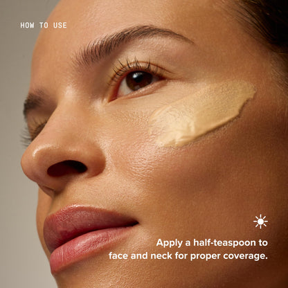 DRMTLGY Universal Tinted Moisturizer SPF 46, Dewy Tinted Sunscreen DRMTLGY