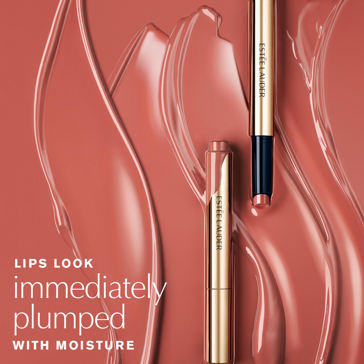 Estée Lauder Pure Color Melt-On Glosstick for Lips | Plumping & Moisturizing Lip Gloss, 390 Melted Melon Estée Lauder