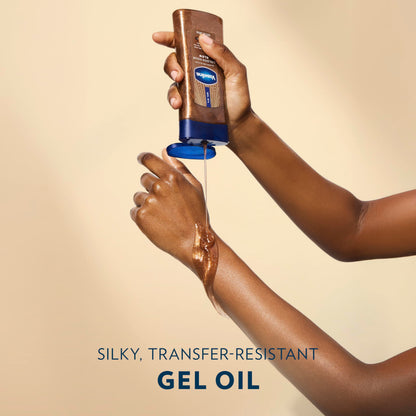 Vaseline Glazed and Glisten Golden Hour Body Gel Oil Shimmering 6.8oz 1ct Vaseline