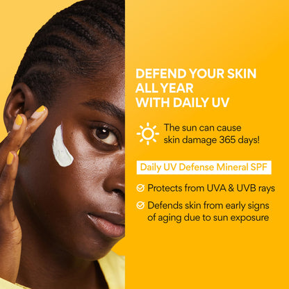 innisfree Daily Mineral UV Defense SPF 45 | Tinted Korean Sunscreen with Zinc Oxide for Redness | Gentle, Hydrating and Lightweight | Available in 2 Pack innisfree