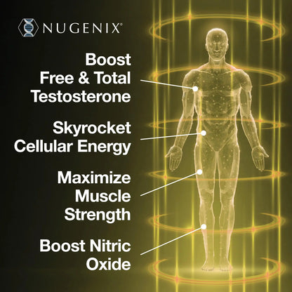 Nugenix Total-T2 - Nitric Oxide Booster for Men, Tesnor, S7, ElevATP, Tongkat, Citrulline, Nitric Oxide and Testosterone Supplement for Men (90 Count) Nugenix
