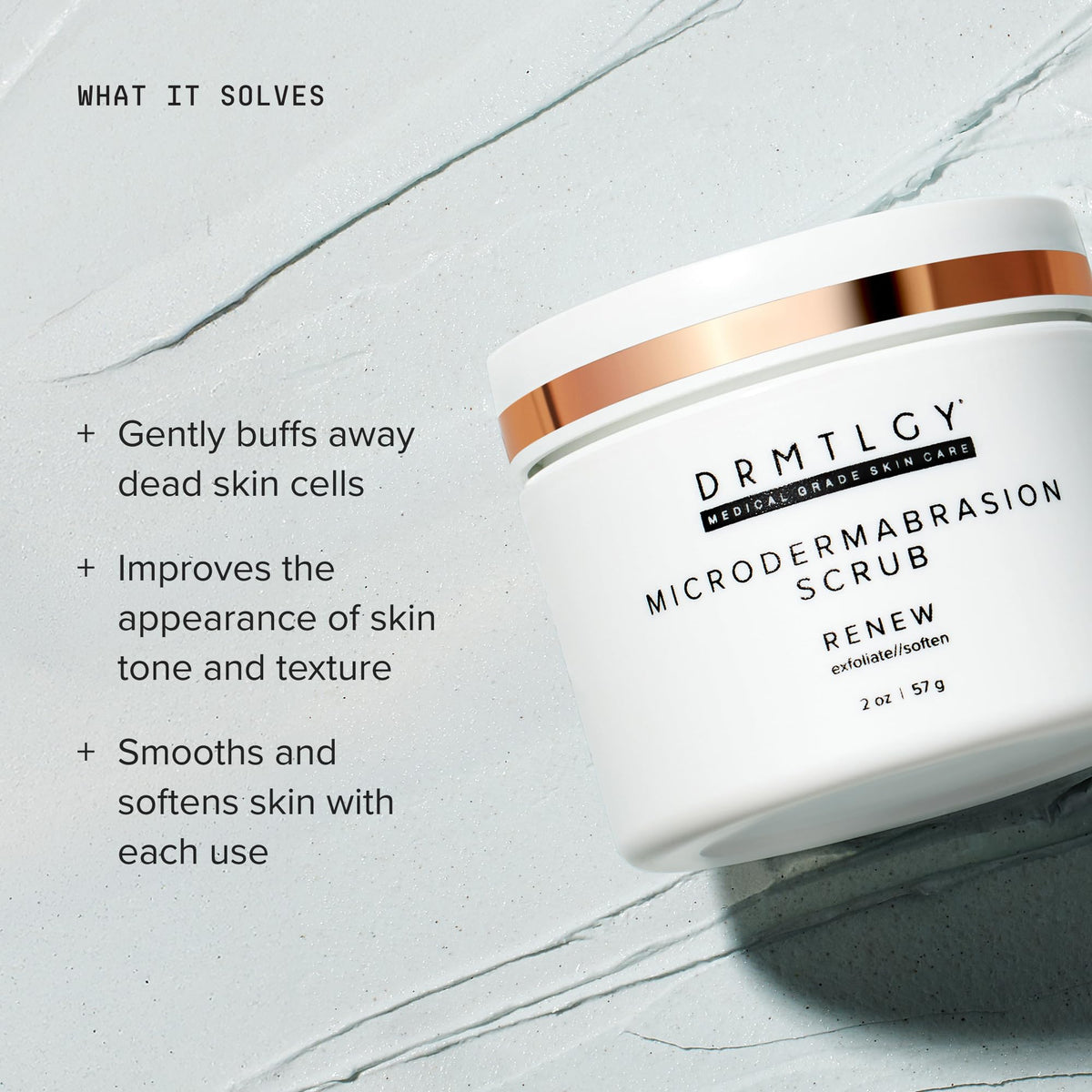 DRMTLGY Microdermabrasion Scrub | Gentle Facial Exfoliating Scrub DRMTLGY