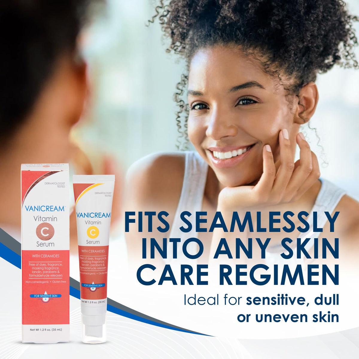 Vanicream Vitamin C Serum, 1.2 Fl Oz, Formulated without Common Irritants for Sensitive Skin, Milky and Lightweight, Boosts Glow, Dermatologist-Tested Vanicream