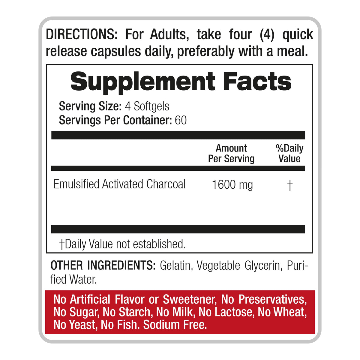 FITO MEDIC'S Lab | Activated Charcoal | 240 caps | Activated Charcoal Pills FITO MEDIC'S