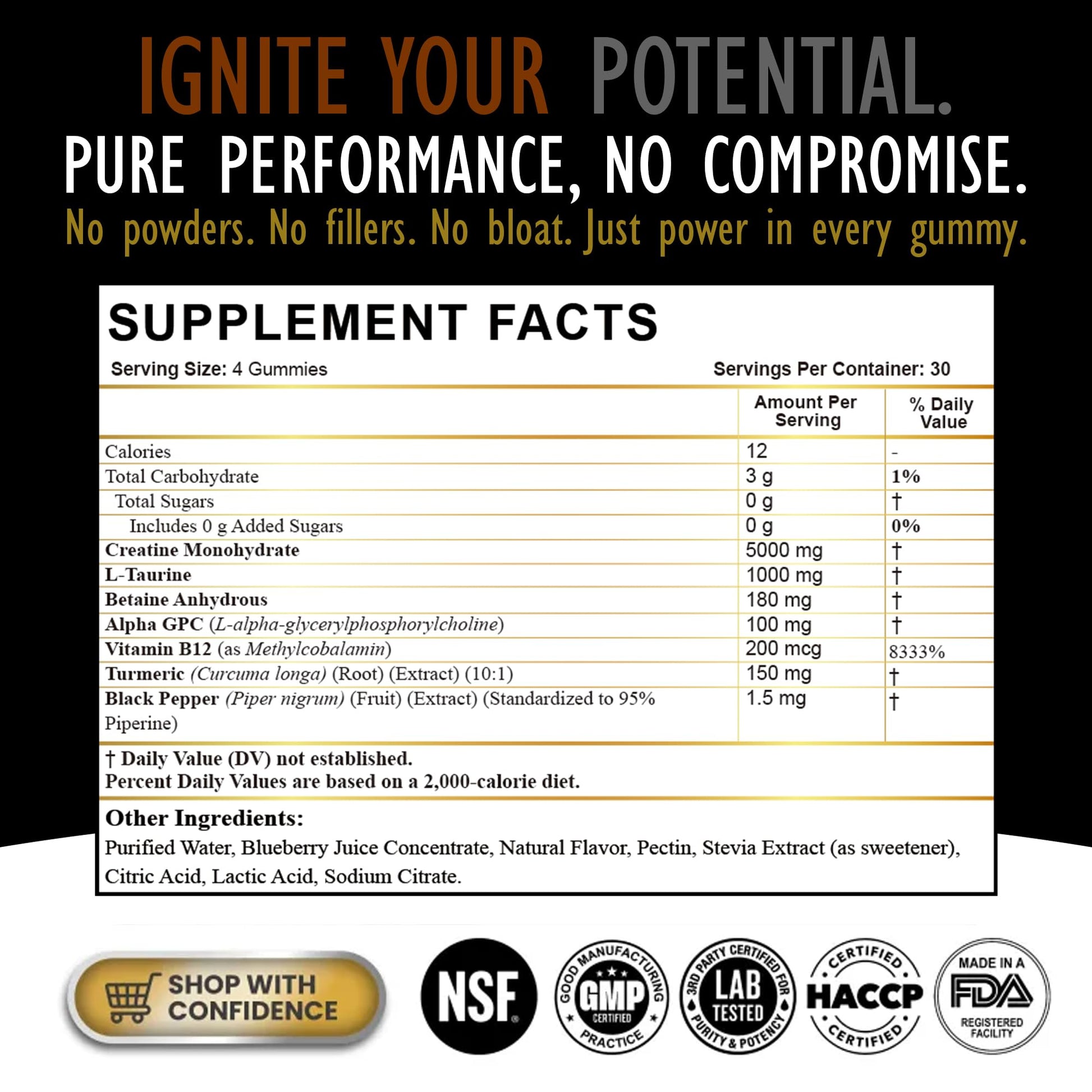Creatine Monohydrate Gummies for Men & Women - Sugar Free & Vegan Advanced Formula W/L-Taurine + Vitamin B12 - for Muscle Strength, Muscles Builder, Recovery, DLNIA buy australia supplements