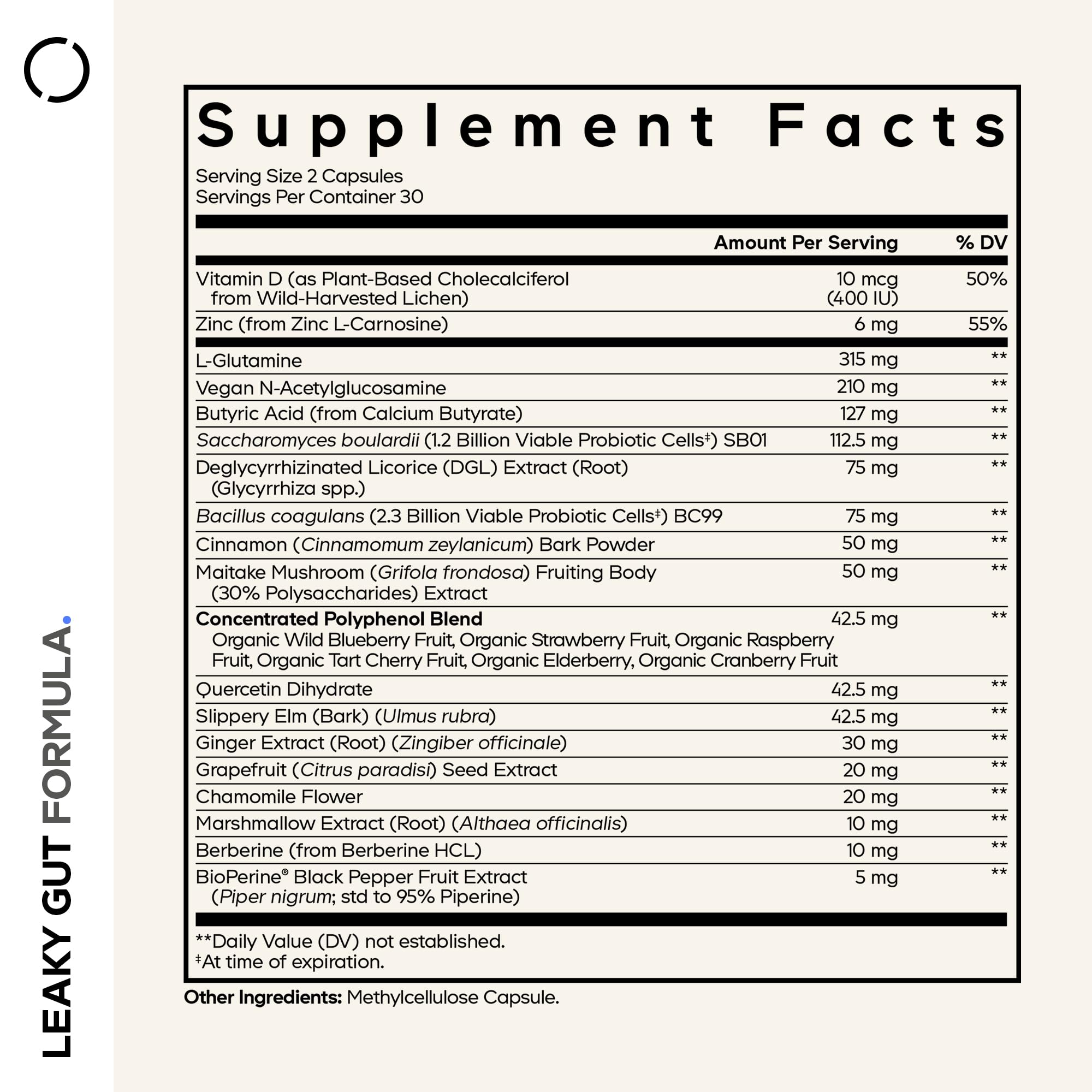 Codeage Leaky Gut Supplement, L-Glutamine, N-Acetylglucosamine, Probiotic, Butyric Acid, Polyphenols, Quercetin, DGL, Marshmallow Root, Berberine, BioPerine Codeage buy australia supplements