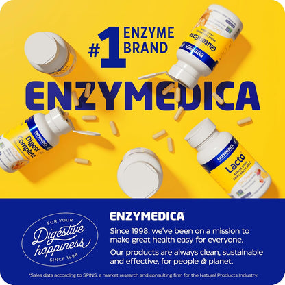 Enzymedica SerraGold - High Potency Serrapeptase Enzyme Supplement for Men & Women, Serrapeptase 100,000 SPU for Adults, Supports Sinus & Respiratory Health, Heart & Immune Function - 120 Capsules Gsupps Australia