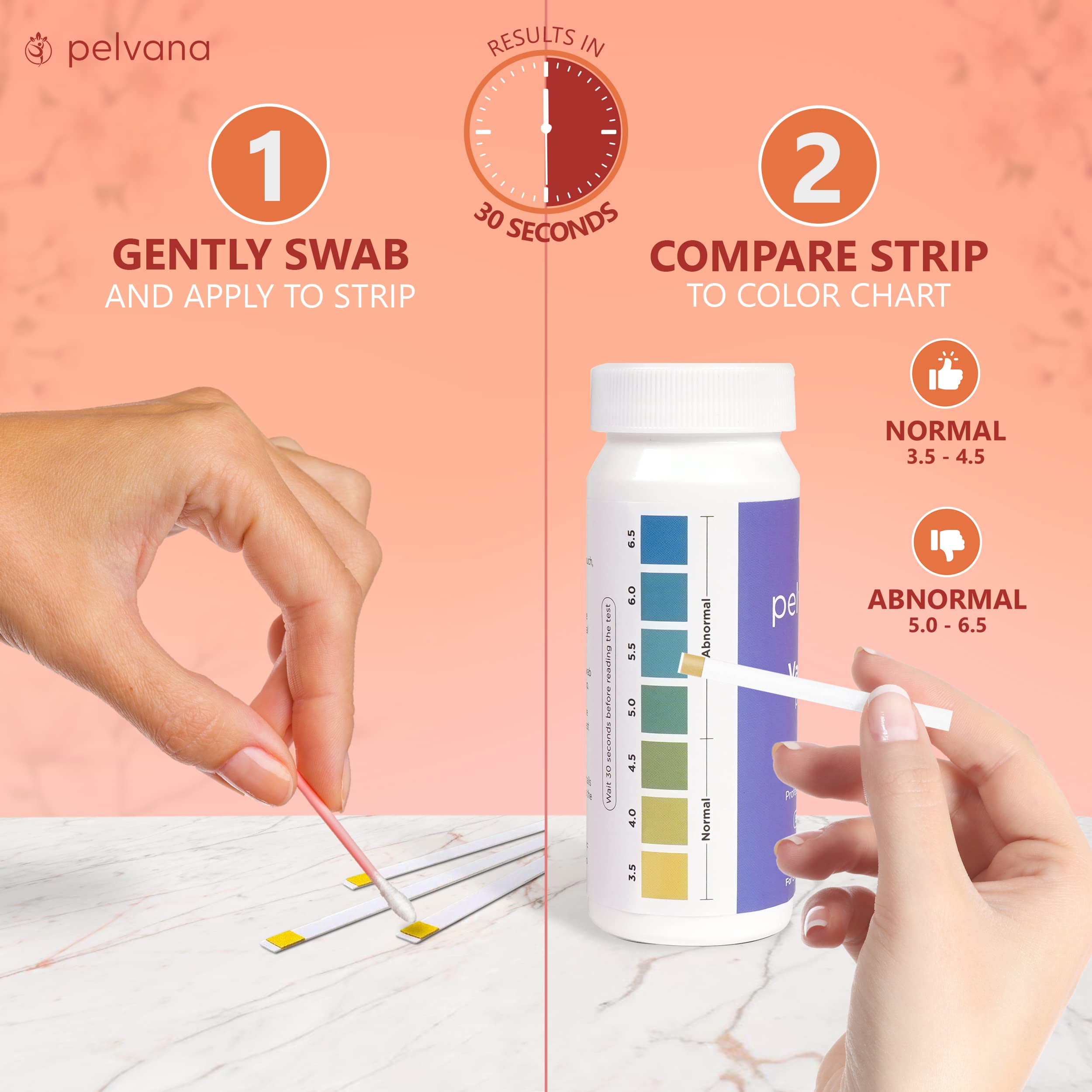 Pelvana Vaginal pH Balance Test Strips for Women 50 Strips - Vaginal pH Test Strips Pelvana buy australia supplements