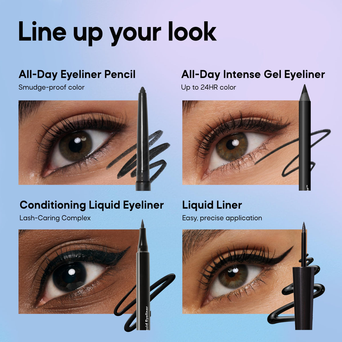 Almay All-Day Intense Gel Eyeliner, 130 Pure Plum, 0.045 oz Almay