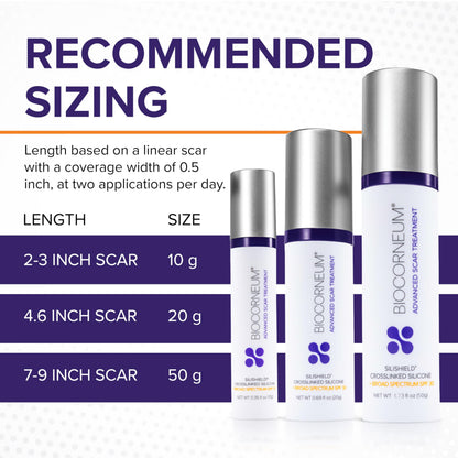Biocorneum Advanced Scar Treatment with Silishield® & SPF 30 10g – Medical Grade Silicone Gel to Support Healing of Surgical Scars and Marks BIOCORNEUM