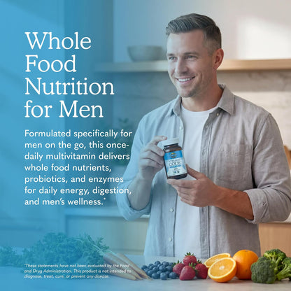 Garden of Life Vitamin Code RAW ONE for Men Once Daily Whole Food Multivitamin with Probiotics for Heart Health and Prostate Health, Non-GMO, 75 Capsules Gsupps Australia