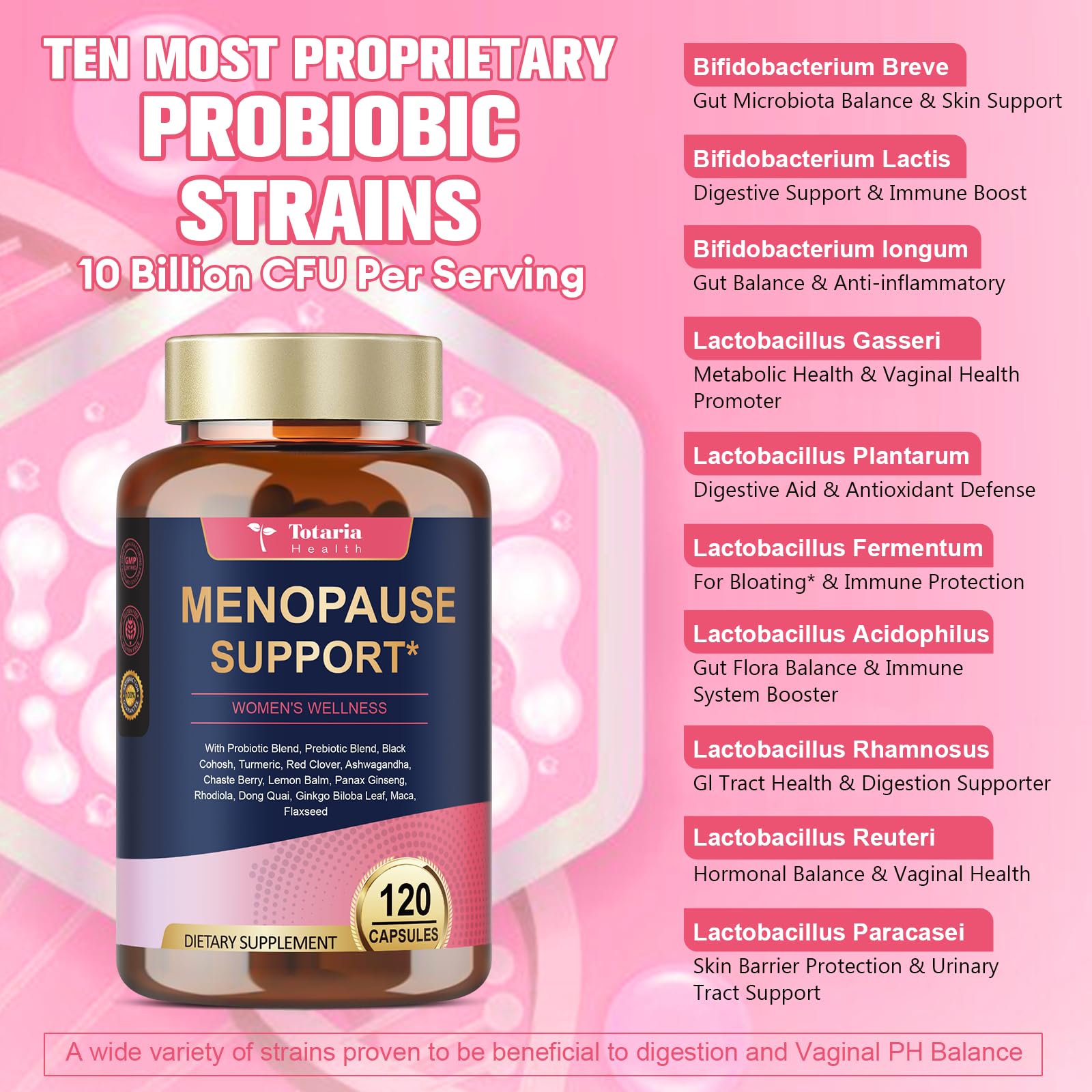 40-in-1 Menopause Supplements for Women, Multibenefit & Complete Black Cohosh for Hot Flashes, Night Sweats & Hormone Balance, w/ Probiotics, DIM, Vitex, Dong Quai, Red Clover and More, 120 Vegan Caps Totaria buy australia supplements