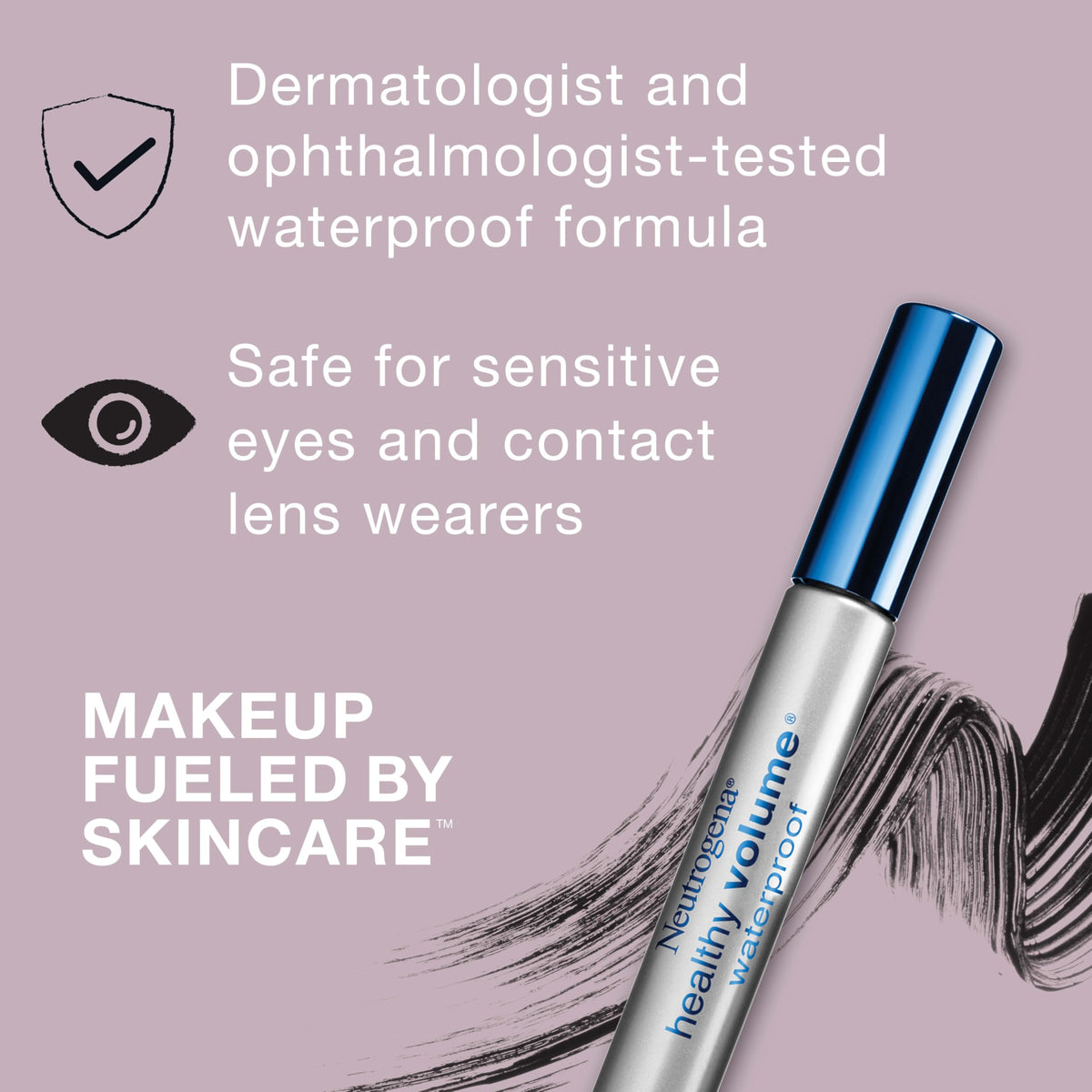 Neutrogena Healthy Volume Waterproof Mascara, Black/Brown 08, 0.21 oz Neutrogena