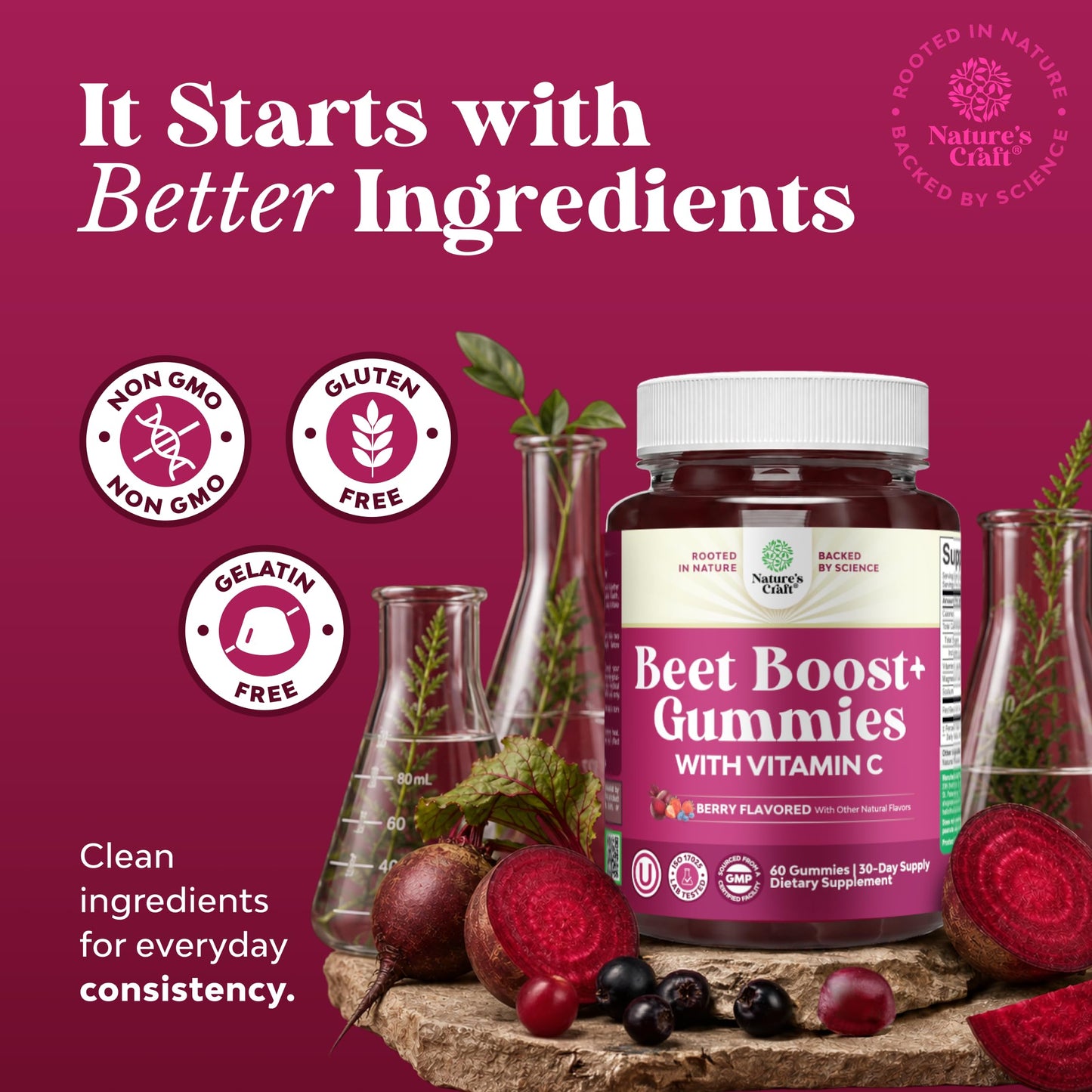 Flow Boosting Beet Root Gummies - Invigorating Beet Gummies for Adults Nitric Oxide Energy & Heart Health Support with Grapeseed Pomegranate & Vitamin B12 - Vegan Non-GMO & Gluten Free - 60 Count Gsupps Australia