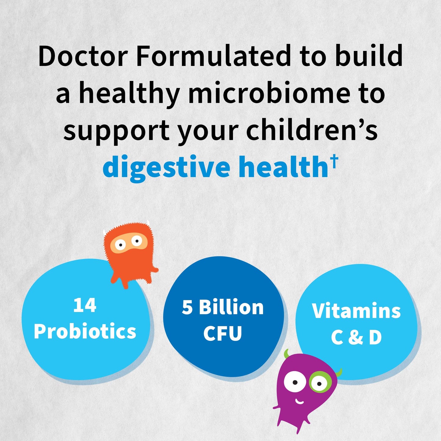 Garden of Life Dr. Formulated Probiotics Organic Kids+ plus Vitamin C & D - Berry Cherry - Gluten, Dairy & Soy Free Immune & Digestive Health Supplement Garden of Life