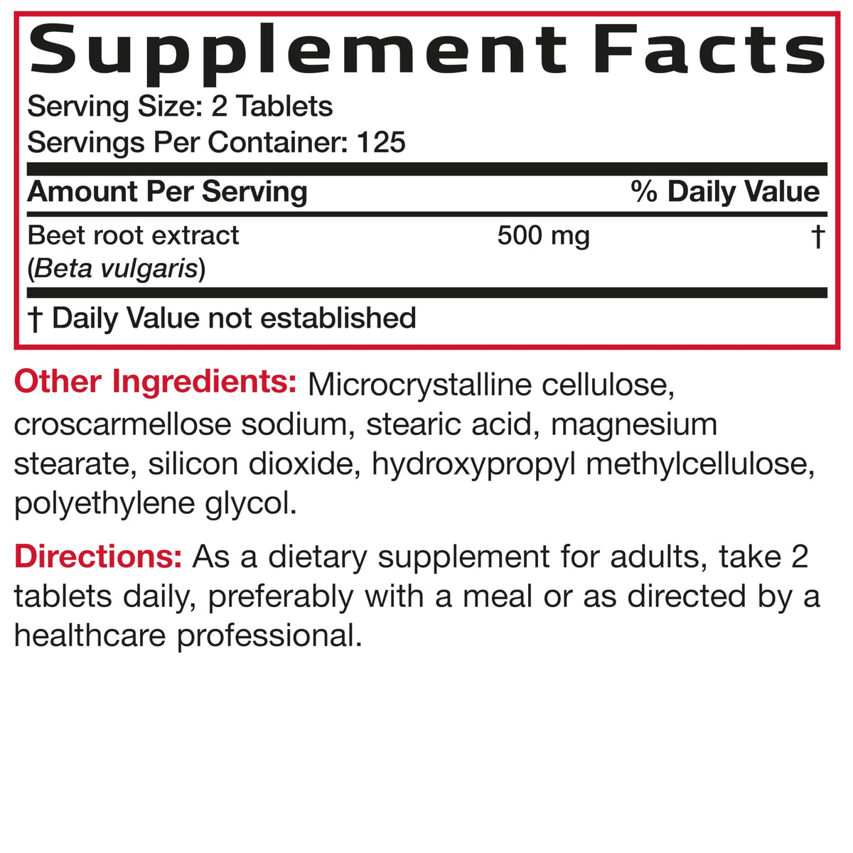 Bronson Beet Root Extra Strength, Non-GMO, 250 Vegetarian Tablets Bronson