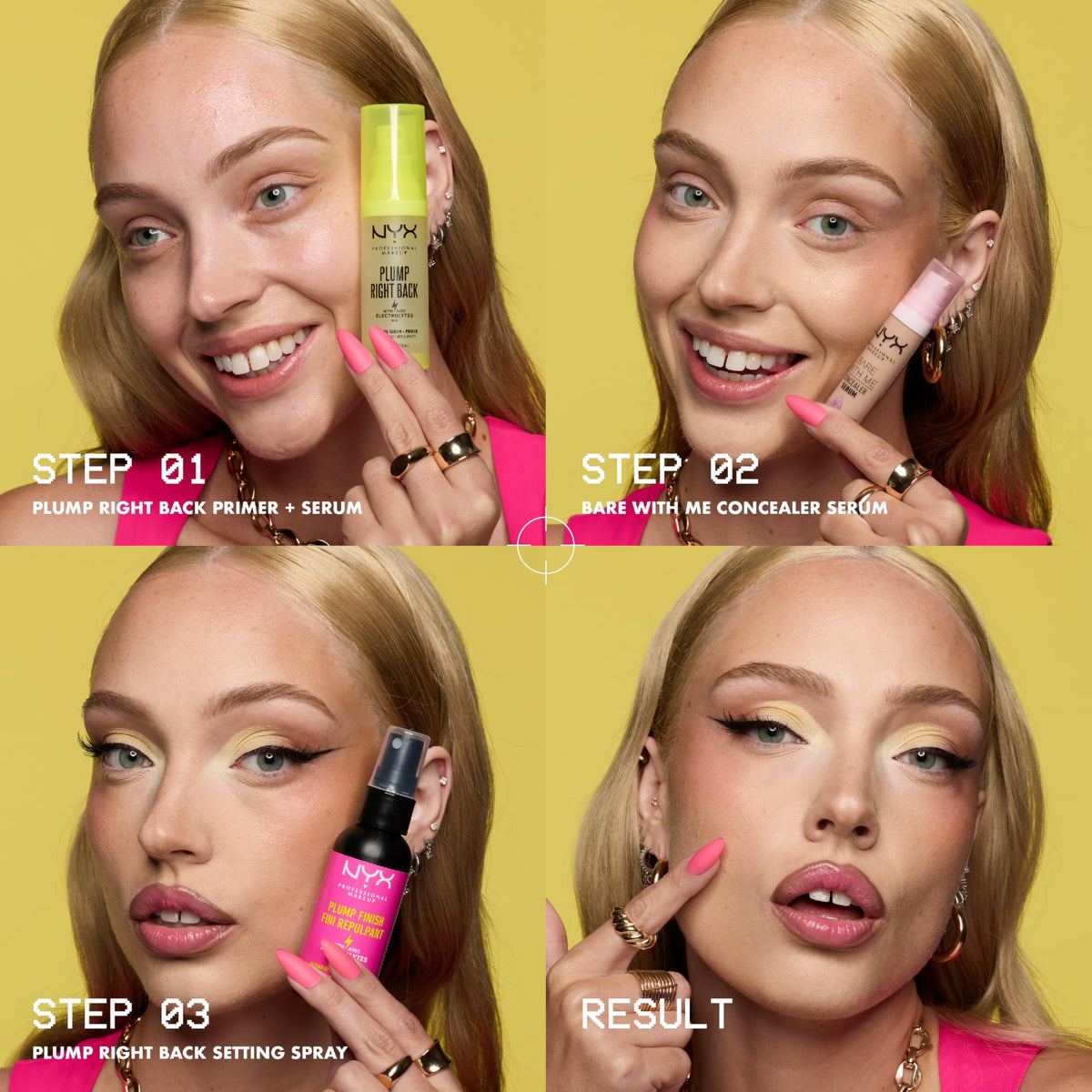 NYX PROFESSIONAL MAKEUP Plump Right Back Plumping Serum & Primer, With Hyaluronic Acid NYX PROFESSIONAL MAKEUP