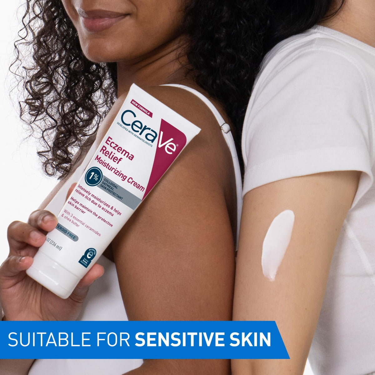 CeraVe Eczema Relief Moisturizing Cream, Shea Butter Dry Skin Lotion, 8oz CeraVe