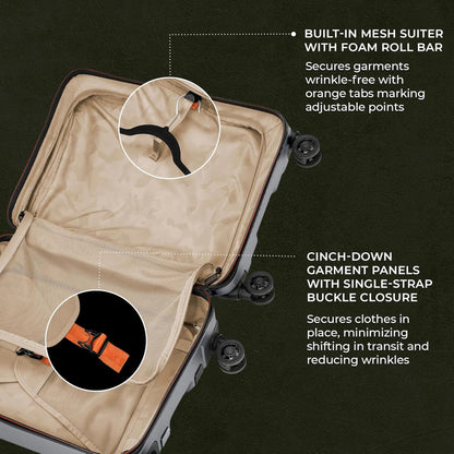 Briggs & Riley Torq Large 30 Inch Hardside Checked Luggage, Stealth Black Gsupps Australia