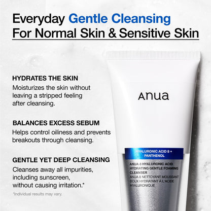 ANUA Hydrating Gentle Foaming Cleanser, 5.07 fl.oz ANUA