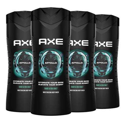 AXE Sage & Cedarwood Body Wash Apollo 4 Count 16 fl oz AXE