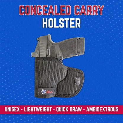 DeSantis Nemesis - Gun Pocket Holsters for Concealed Carry, Concealed Pocket Holster for Pistols, Revolvers, Soft, Designed for Comfort & Discreet Carry, Ambidextrous Gsupps Australia