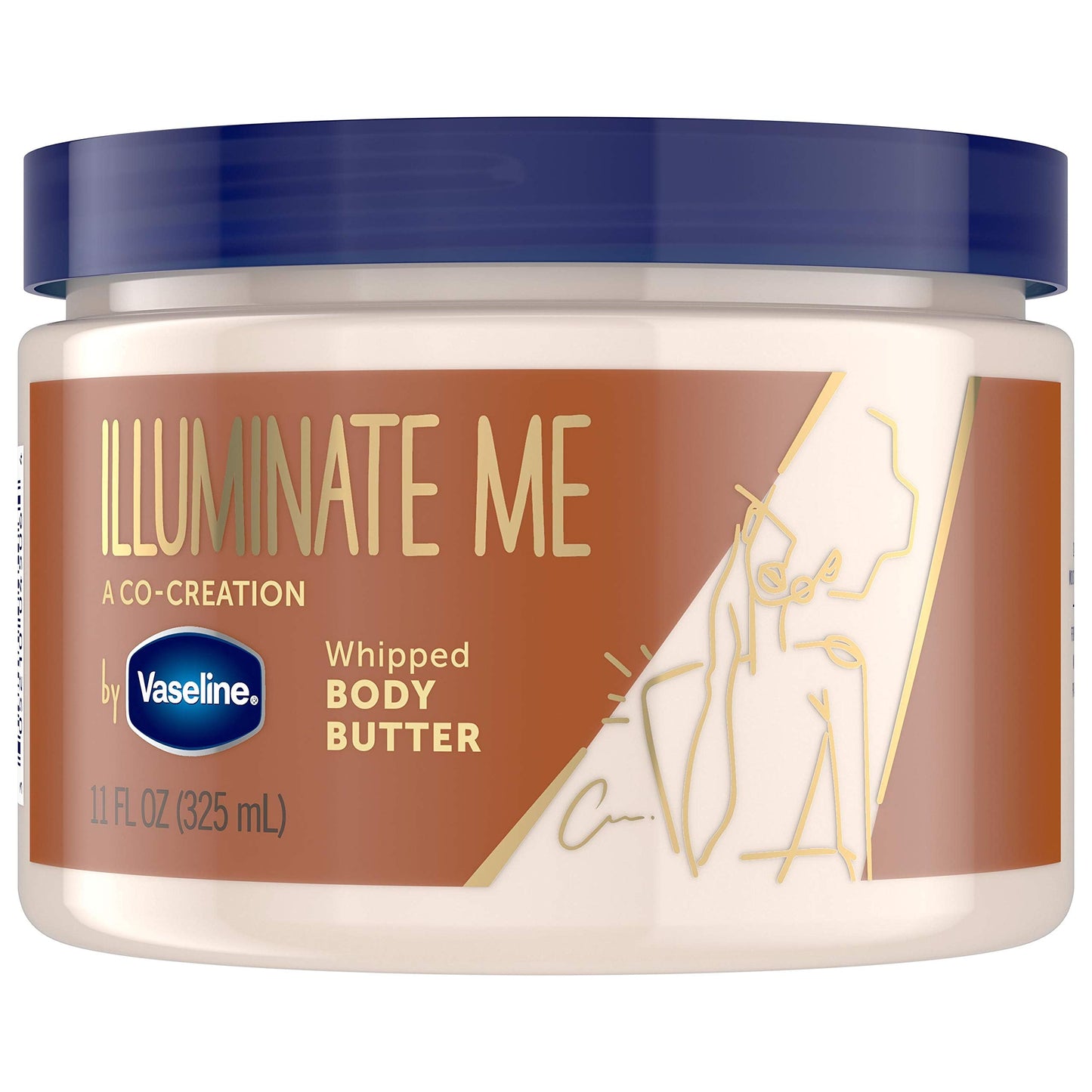 Vaseline Illuminate Me Shea Butter Whipped Body Butter for Melanin Rich Skin Provides 24 Hour Moisturization for Dry Skin 11 oz Vaseline